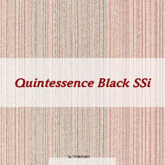 Quintessence Black SSi example